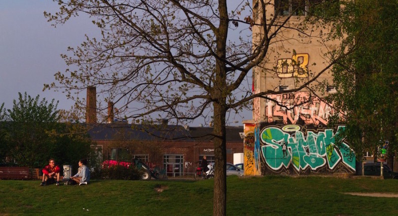 East German Watchtower on Schlesisches Busch