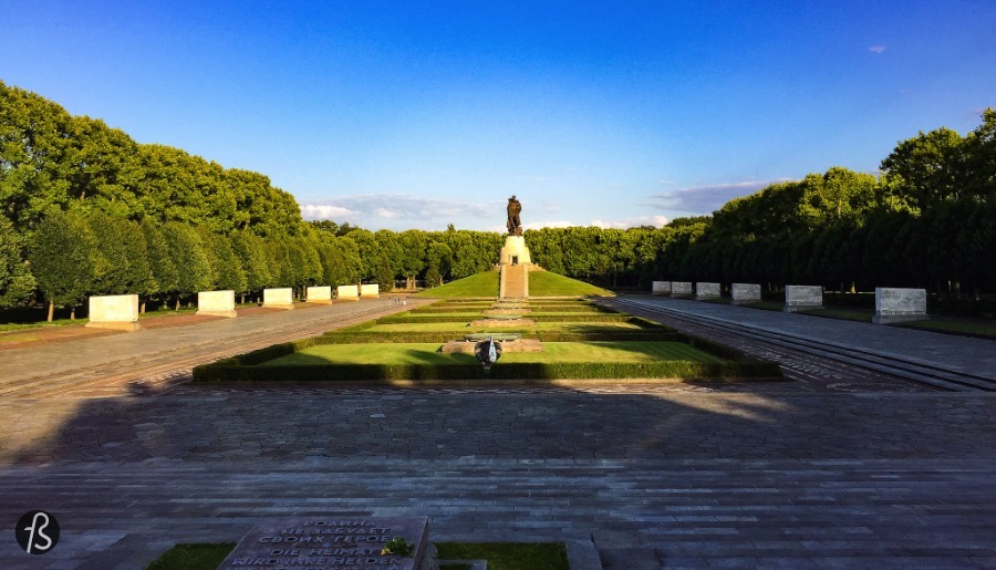 One of our favorite photo spots in Berlin is the famous Soviet Memorial in Treptower Park. There you will feel like the Cold War never ended and the Soviet Union still exists in all its glory. The trees and the marble stones on its side work really well to help you capture how great this memorial is.