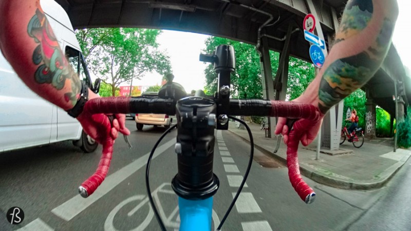 This is why I really hate cyclists in Berlin. They go over red lights without even looking if there is a car coming or if there are people trying to cross the street. They cycle on the wrong side of the road, sometimes riding their bike straight into you. Some of them cycle next to you, trying to push you to go faster but not allowing you to go on your own rhythm. There are others that just block the entire bike lane while they talk to another person on a bike next to them. Why? If you want to talk to your friend, stop and talk. Don’t block the bike lane because you felt like sharing that gossip you heard somewhere.