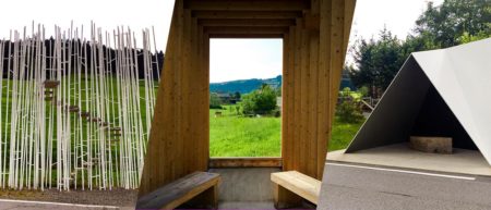 Architect Designed Bus Stop Krumbach in Vorarlberg