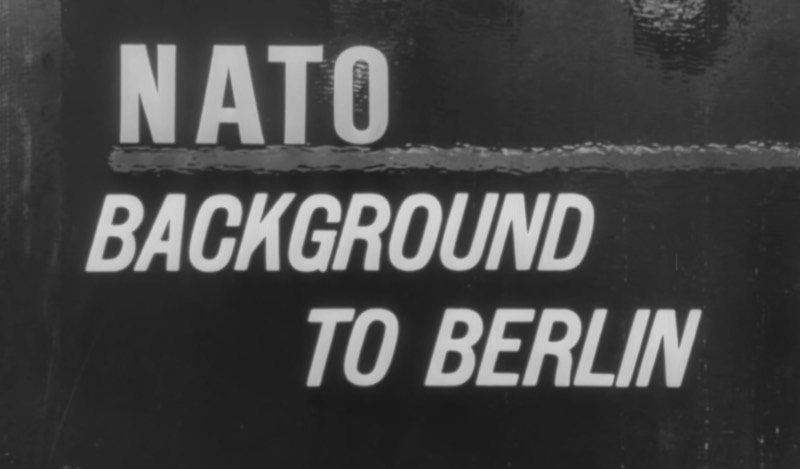Sometimes I go on Youtube and search for movies related to Berlin in any way. This is how I discovered some of the youtube videos I have written about here, and this is how I found out about Background to Berlin, a NATO Information Service movie that explains, in a little less than 30 minutes, the history of the German capital from 1945 to 1961.