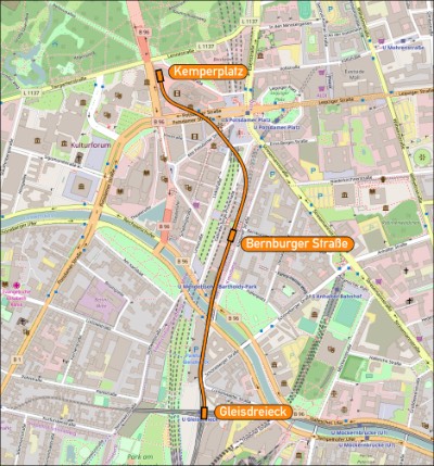 Two months after its official opening, the Berlin M-Bahn was dismantled and, in February 1992, there were no signs of it anymore. Kemperplatz was demolished, and now it’s where the Sony Center building is located. Bernburger Str. was close to where Mendelssohn-Bartholdy-Park is today, and Gleisdreieck is the only station that still stands today, but it was reclaimed for its original use as a U-Bahn station.