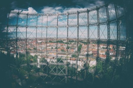 Whenever we travel around Europe, we see the skeleton of abandoned gasworks. But the Schöneberg Gasometer has this uniqueness to it since it feels like it's still integrated into the landscape of the city. You pass by it around Haupstrasse or taking the S-Bahn, and it's always there, in the corner of your eye.