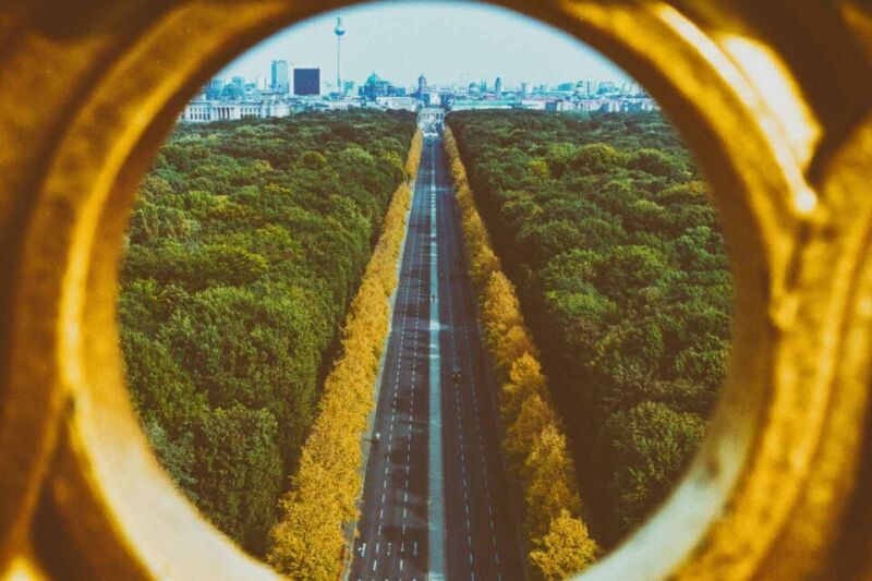 Crowned with a golden statue above it, the Berlin Victory Column is one of the city must see sights and destinations. And it also has one of our favorite panoramic views of Berlin!