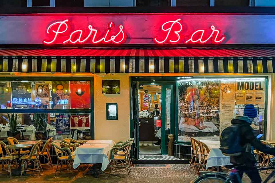 Feeling fancy? Hit up Paris Bar in Charlottenburg – Bowie’s go-to spot for splurging on the best steak frites in town. This is where the wild Rolling Stone interview went down, and Iggy Pop famously rolled around outside.