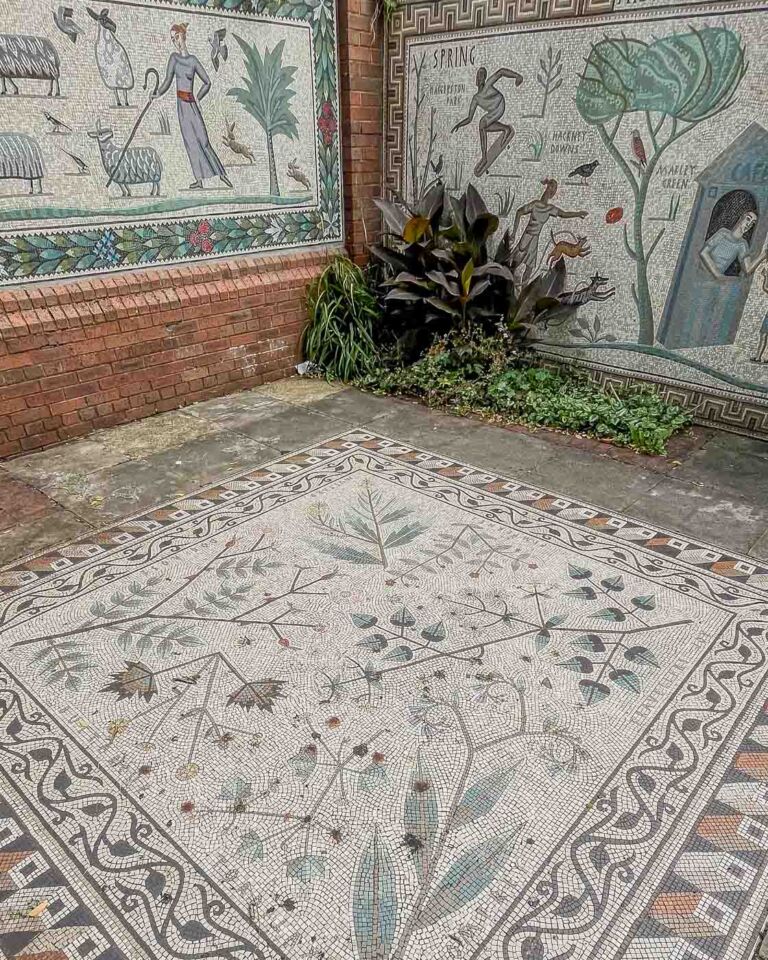 London may be a bustling city, but tucked away in its many neighborhoods are green spaces perfect for relaxing. One such special place is Shepherdess Walk Park in Hoxton. It’s ordinary enough until you find a mysterious passageway…  Follow it, and you’ll stumble upon a dazzling surprise - the Shepherdess Walk Mosaics!