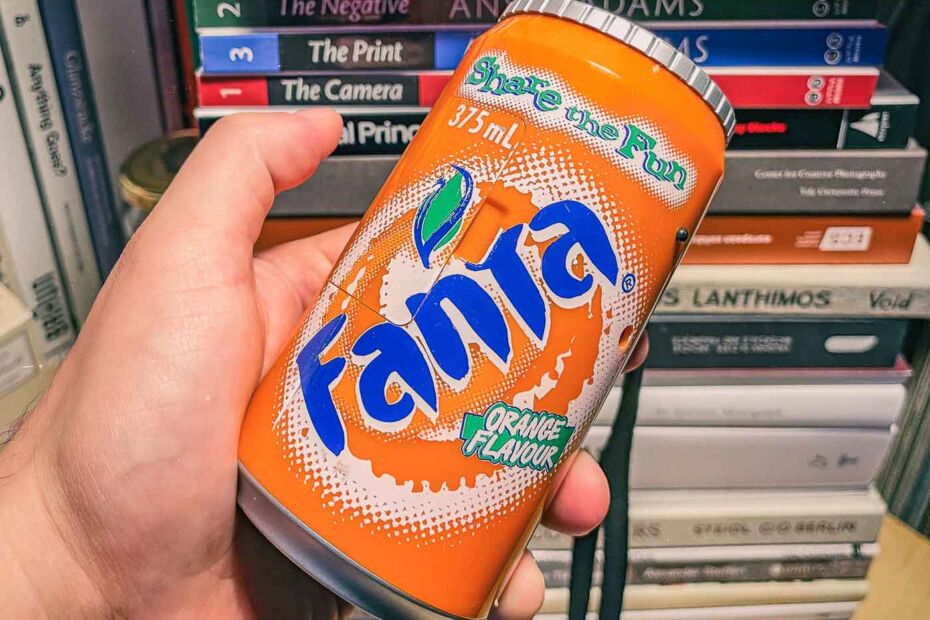 Since I started taking pictures with film, I've been searching for the weirdest camera possible. Hours of browsing eBay and online camera stores finally paid off when I stumbled upon the Fanta Camera. Jackpot!