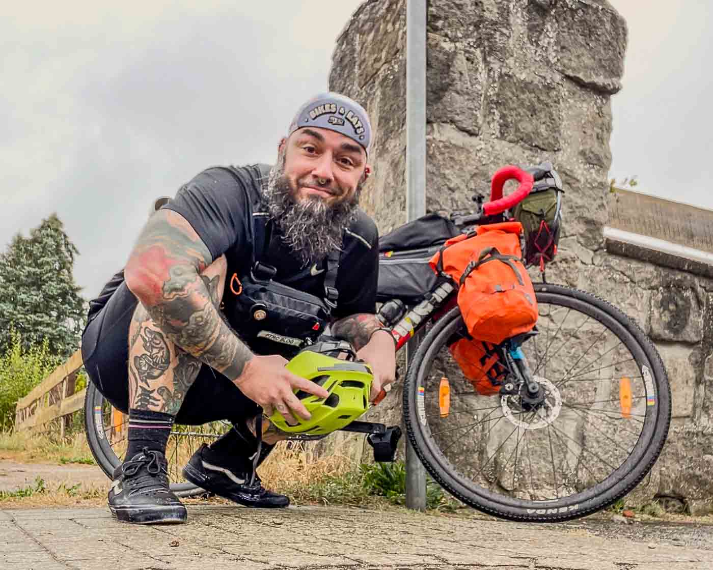 On my first day, I cycled 90km and arrived at my hotel in Neustrelitz before check-in time. I believe I did that because I was fueled with rage or something like that. I just wanted to leave the rain and arrive somewhere where I could take a warm shower.