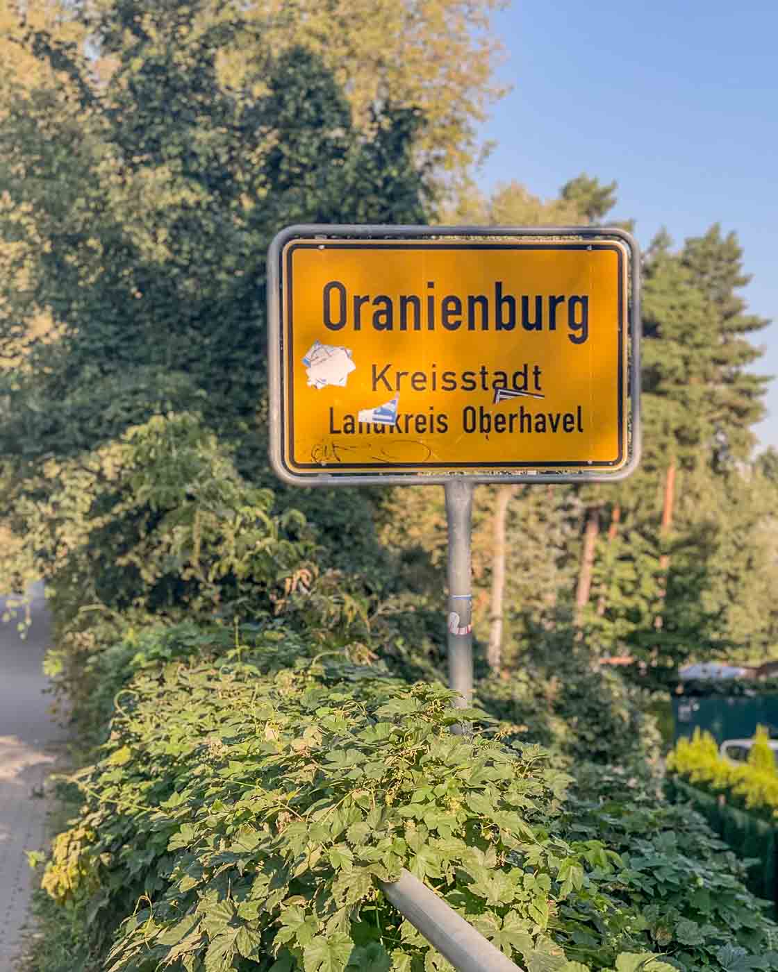 My first day of cycling was filled with rain. I left my house before sunrise and took a train to Oranienburg to start the route before it started raining. At least, that was my idea, but it didn't work. 