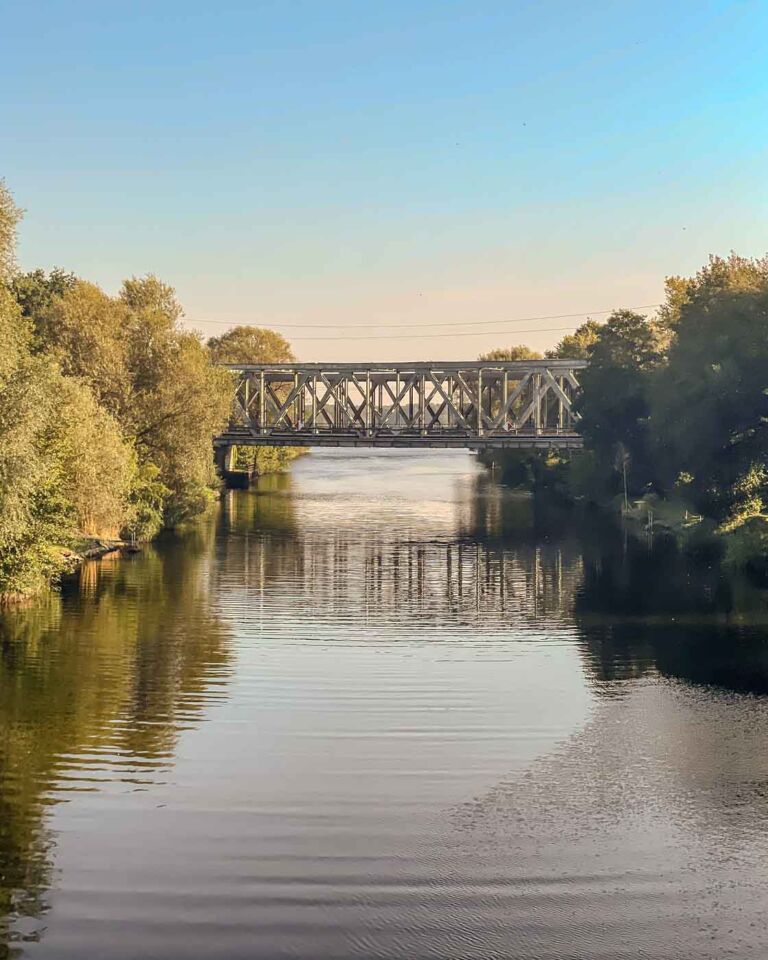 My first day of cycling was filled with rain. I left my house before sunrise and took a train to Oranienburg to start the route before it started raining. At least, that was my idea, but it didn't work. 