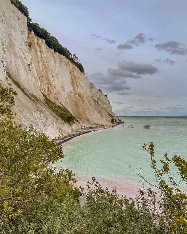 Møns Klint is a beautiful stretch of chalk and limestone cliffs along the eastern coast of Møn. This was another reason I stayed on the island for one day more. It was one of my best decisions on this trip since cycling through woodlands, pastures, and steep hills was a fantastic way to get to the GeoCenter Møns Klint.