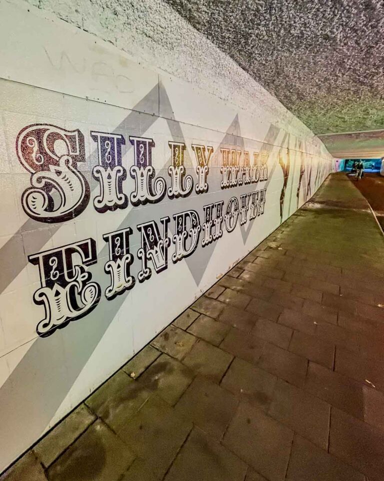 If you're a Monty Python fan like me, add the Silly Walks Tunnel in Eindhoven to your travel bucket list. This pedestrian tunnel is a hilarious tribute to the iconic "Ministry of Silly Walks" sketch from the British comedy show.