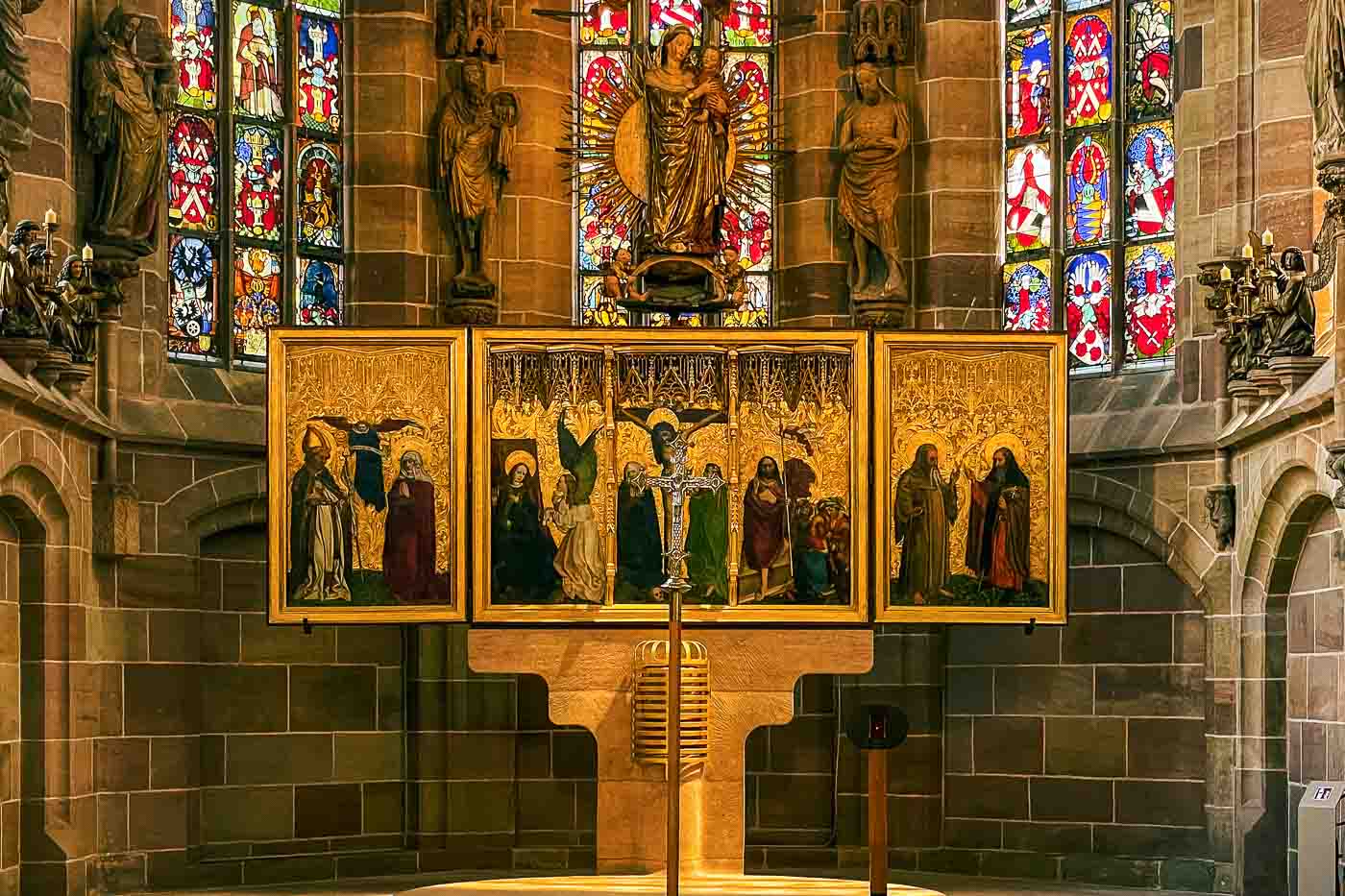 Situated centrally in the Hauptmarkt, the Frauenkirche is a beautiful example of Gothic architecture commissioned by Emperor Charles IV in the 14th century. The location of the church makes it a great starting point for exploring the city's medieval core and the markets that are close by.