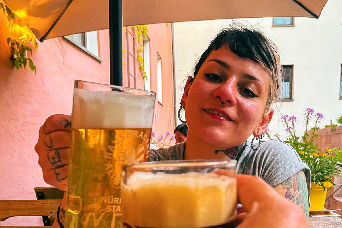 Nuremberg is built on a network of underground passages, and many of these Felsengänge (rock-cut cellars) were historically used to store beer, keeping it cool and fresh year-round. The Hausbrauerei Altstadthof is a small, organic brewery that continues this tradition.