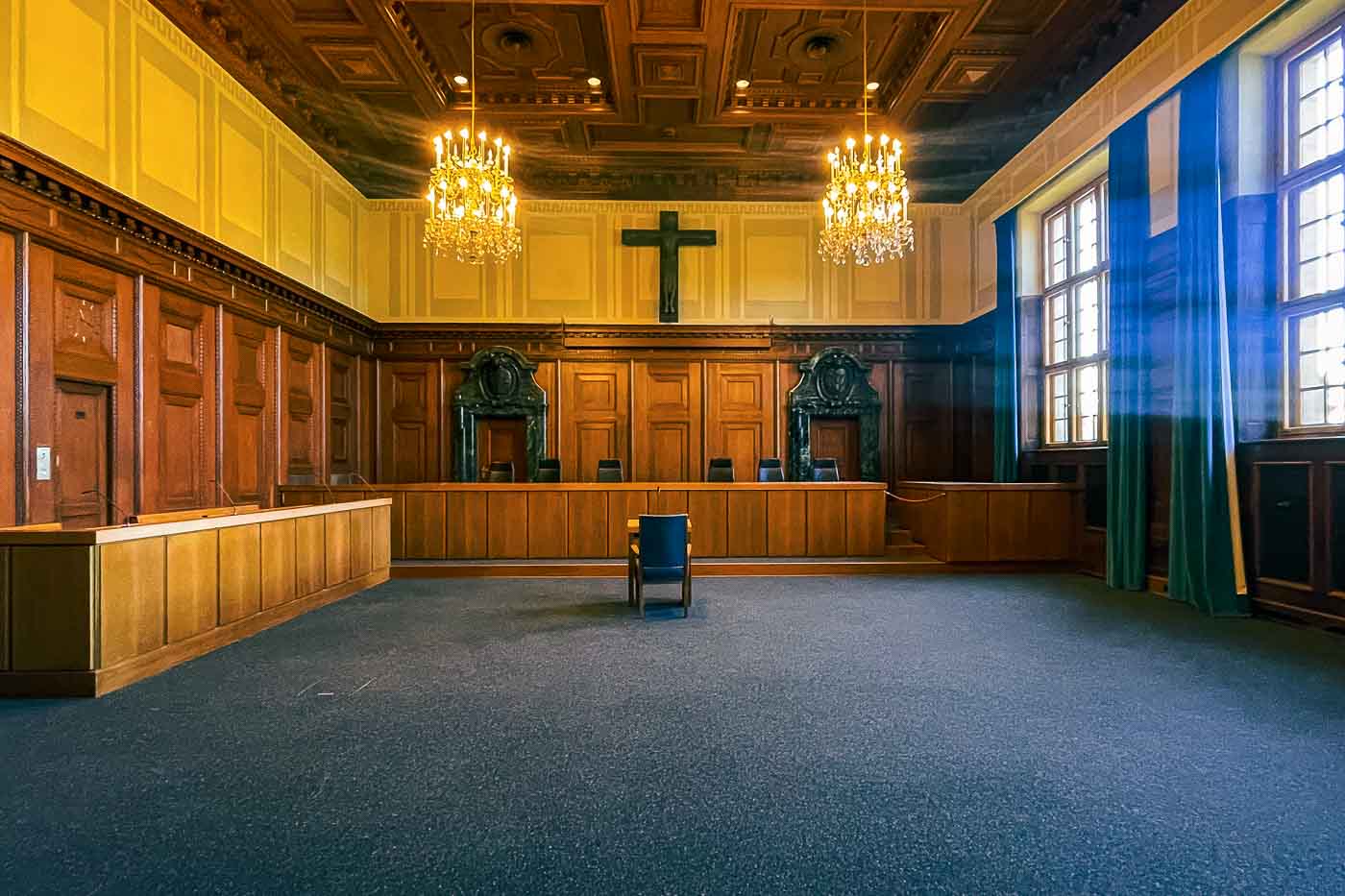Located in the Palace of Justice, this location marks one of the most pivotal moments in legal history. It is here, in Courtroom 600, that the surviving leaders of the Nazi regime were tried for their crimes against humanity by the International Military Tribunal between 1945 and 1946.