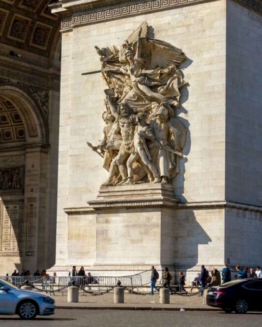 Despite being in the middle of the insane to reach Place Charles de Gaulle, the Arc de Triomphe is worth the risk of getting killed in the Paris traffic. This is one of the most famous buildings in the world and is an essential stop in any itinerary in the French capital.