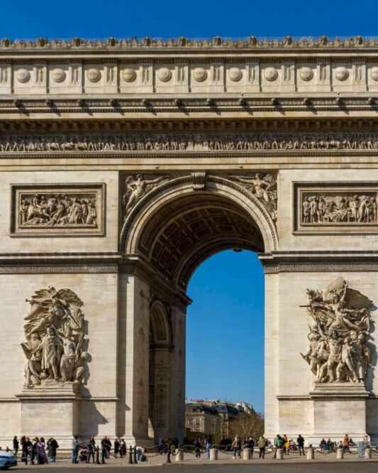 Despite being in the middle of the insane to reach Place Charles de Gaulle, the Arc de Triomphe is worth the risk of getting killed in the Paris traffic. This is one of the most famous buildings in the world and is an essential stop in any itinerary in the French capital.
