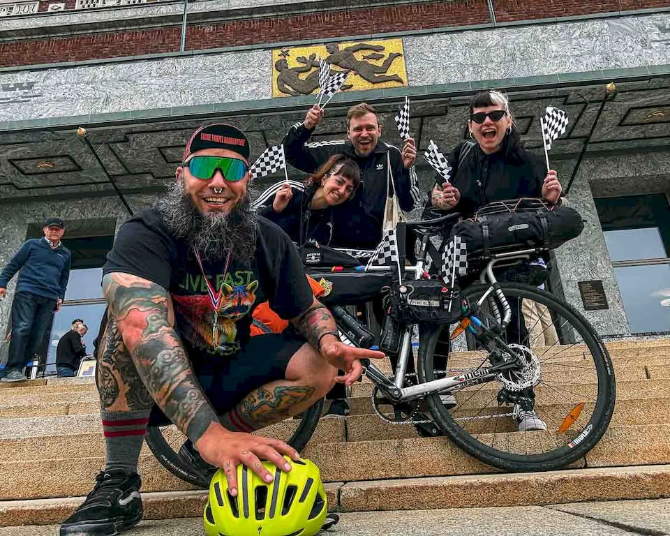 My girlfriend gave me a medal like she did when I arrived back in Berlin after the first stage of this trip. But, this time, she gave in Oslo. I had to stop for a moment to collect myself, and that was it. More than a thousand kilometers later, I finally arrived in Oslo. My dream trip was coming to an end, and I was still speechless.