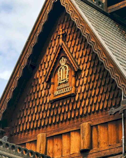 A short bus ride later, and there we were, walking around the Norsk Folkemuseum and seeing the historical architecture that shows how much Norway has changed through the years. But the highlight there, at least for me, was the Gol stavkirke. Also known as the Gol Stave Church, this is a stave church originally from Gol that dates from 1157 to 1216. Most of the main construction remained intact and in original form, and inside, you can still see original murals and medieval artifacts. It was magical to be able to see this.